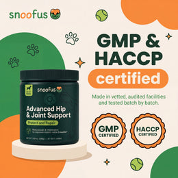 Snoofus chews are GMP and HACCP certified, made in vetted audited facilities and tested batch by batch